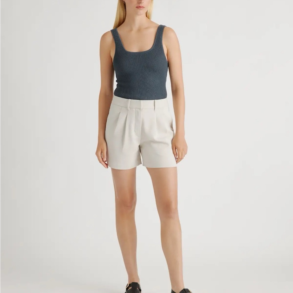 Quince Women’s Stretch Crepe Shorts - Sand Color